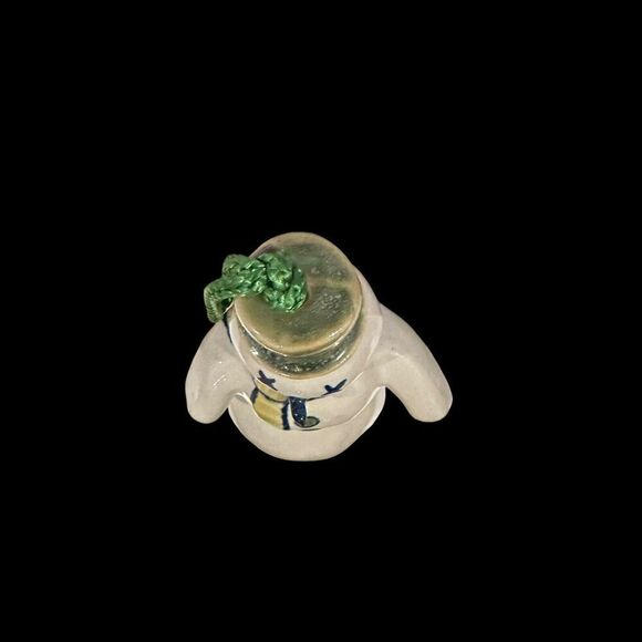 Vintage Louisville Stoneware Snowman Christmas Tree Ornament Pottery 5.5” Art - Picture 5 of 8